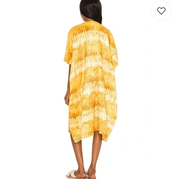 House of Harlow 1960 Coverup in Yellow Tie Dye. Size XL. Brand new! - Picture 3 of 6